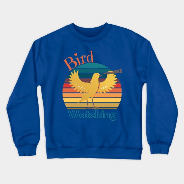 Vintage Bird Watching Crewneck Sweatshirt by WearablePSA